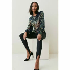Deals ⭐ KarenMillen Premium Sequin Crepe Long Sleeve Top For Female 👍 -Karen Millen Sales unnamed file 2061