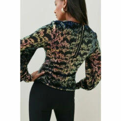 Deals ⭐ KarenMillen Premium Sequin Crepe Long Sleeve Top For Female 👍 -Karen Millen Sales unnamed file 2063