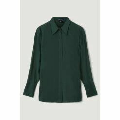 Best Pirce 💯 KarenMillen Silk Viscose Satin Woven 👚 Shirt For Female 🧨 -Karen Millen Sales unnamed file 2075