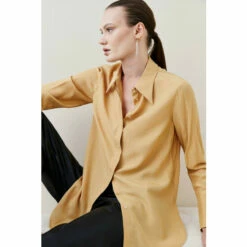 Best Pirce 💯 KarenMillen Silk Viscose Satin Woven 👚 Shirt For Female 🧨 -Karen Millen Sales unnamed file 2080