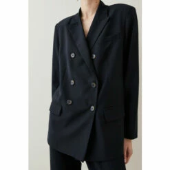 New 🥰 KarenMillen Wool Blend Double Breasted Tailored Jacket For Female ✔️ -Karen Millen Sales unnamed file 2098