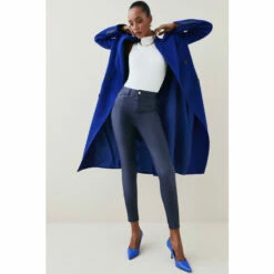 Best reviews of 🤩 KarenMillen Mid Rise Skinny 🧥 Coated 👖 Jeans For Female 👍