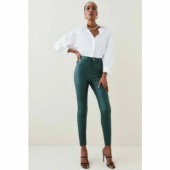 Best reviews of 🤩 KarenMillen Mid Rise Skinny 🧥 Coated 👖 Jeans For Female 👍 -Karen Millen Sales unnamed file 2109