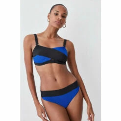 Discount ✨ KarenMillen Bandage Colour Block 👙 Bikini Bottoms For Female 🔔 -Karen Millen Sales unnamed file 2150
