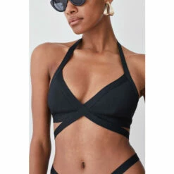 Buy 🎁 KarenMillen Bandage Halter Neck Strappy 👙 Bikini Top For Female 🎉 -Karen Millen Sales unnamed file 2191