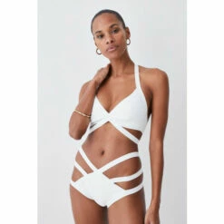 Buy 🎁 KarenMillen Bandage Halter Neck Strappy 👙 Bikini Top For Female 🎉 -Karen Millen Sales unnamed file 2193