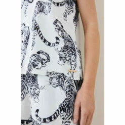 Cheapest 🥰 KarenMillen Conversational Leopard Satin Nightwear Cami For Female 😉 -Karen Millen Sales unnamed file 2198