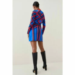 Buy ⭐ KarenMillen Placement Stripe Zip Through Jacquard Knit 👗 Skirt For Female 🌟 -Karen Millen Sales unnamed file 2202