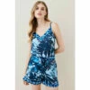 Buy ❤️ KarenMillen Tropical Geo Satin Nightwear Short For Female 👏