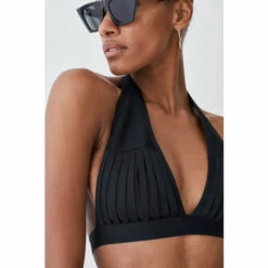 Hot Sale 🔥 KarenMillen Bandage Sheer Stripe Halter Neck Top For Female 😉 -Karen Millen Sales unnamed file 2268