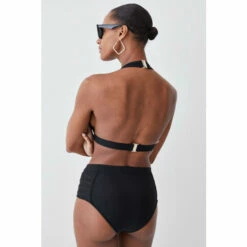 Budget 🎉 KarenMillen Bandage Sheer Stripe 👙 Bikini Bottoms For Female 🎁 -Karen Millen Sales unnamed file 2291
