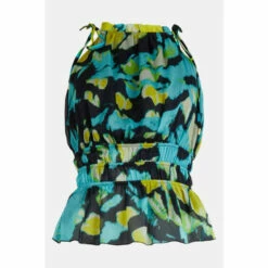 Deals 🎉 KarenMillen Abstract Butterfly Silk Viscose Halter Top For Female 😍 -Karen Millen Sales unnamed file 2321