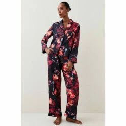 Top 10 🥰 KarenMillen Floral Satin Nightwear Trouser For Female 🌟 -Karen Millen Sales unnamed file 2356