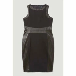 Wholesale 👏 KarenMillen Plus Size Ponte And Faux Leather Pencil Midi 👗 Dress For Female 💯 -Karen Millen Sales unnamed file 2421