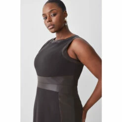 Wholesale 👏 KarenMillen Plus Size Ponte And Faux Leather Pencil Midi 👗 Dress For Female 💯 -Karen Millen Sales unnamed file 2422