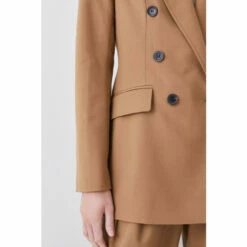 Promo ✨ KarenMillen Premium Wool Flannel Double Breasted Jacket For Female 😀 -Karen Millen Sales unnamed file 2460