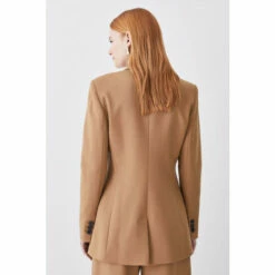 Promo ✨ KarenMillen Premium Wool Flannel Double Breasted Jacket For Female 😀 -Karen Millen Sales unnamed file 2463