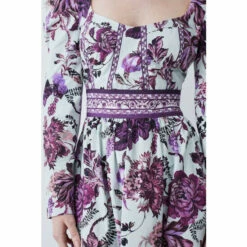 Budget 🤩 KarenMillen Lydia Millen Tall Border Cotton Sateen Woven Midi 👗 Dress For Female 🔔 -Karen Millen Sales unnamed file 2538