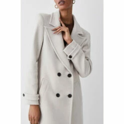 Top 10 🧨 KarenMillen Italian Wool Double Breasted Maxi 🧥 Coat For Female 🧨 -Karen Millen Sales unnamed file 2548