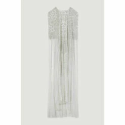 Buy 😉 KarenMillen Petite Premium Embellished Caped Maxi 👗 Dress For Female 🤩 -Karen Millen Sales unnamed file 2555