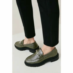 Wholesale 🤩 KarenMillen Leather Croc Snaffle Loafer For Female 🔥 -Karen Millen Sales unnamed file 2566