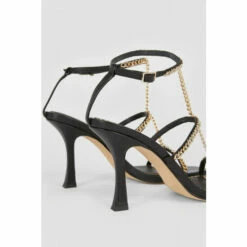 Budget 😀 KarenMillen Leather Chain Detail Low Heel For Female 😀 -Karen Millen Sales unnamed file 2587