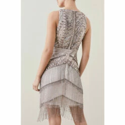 Top 10 ⌛ KarenMillen Petite Embellished Halter Fringed Mini 👗 Dress For Female 🛒 -Karen Millen Sales unnamed file 2601