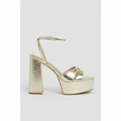 Outlet 🤩 KarenMillen Metallic Platform 🩴 Sandal For Female ✨ -Karen Millen Sales unnamed file 2611