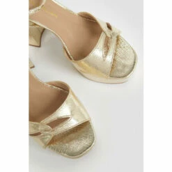 Outlet 🤩 KarenMillen Metallic Platform 🩴 Sandal For Female ✨ -Karen Millen Sales unnamed file 2612