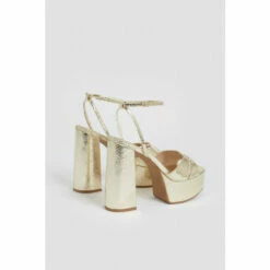 Outlet 🤩 KarenMillen Metallic Platform 🩴 Sandal For Female ✨ -Karen Millen Sales unnamed file 2614