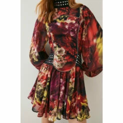 Hot Sale ✔️ KarenMillen Exploded Floral Studded Lace Mini 👗 Dress For Female 👍 -Karen Millen Sales unnamed file 2701