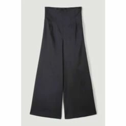Best deal 🛒 KarenMillen Premium Satin High Waist Wide Leg Trousers For Female 😀 -Karen Millen Sales unnamed file 2717