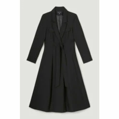 Deals 🥰 KarenMillen Compact Stretch Longline Evening 🧥 Coat For Female 👍 -Karen Millen Sales unnamed file 2722