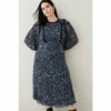 Hot Sale 😀 KarenMillen Plus Size Paisley Ladder Woven Midi 👗 Dress For Female 🎁