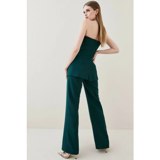 New 🔥 KarenMillen Compact Stretch Button Bodice Jumpsuit For Female 😍 3 New 🔥 KarenMillen Compact Stretch Button Bodice Jumpsuit For Female 😍 - Image 3