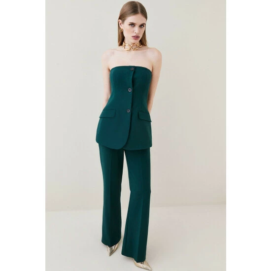 New 🔥 KarenMillen Compact Stretch Button Bodice Jumpsuit For Female 😍 6 New 🔥 KarenMillen Compact Stretch Button Bodice Jumpsuit For Female 😍 - Image 6