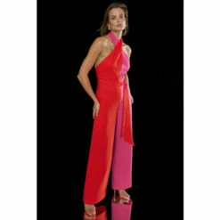 Cheap 🤩 KarenMillen Soft Tailored Colourblock Crossfront Jumpsuit For Female 🤩