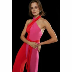 Cheap 🤩 KarenMillen Soft Tailored Colourblock Crossfront Jumpsuit For Female 🤩 -Karen Millen Sales unnamed file 2843