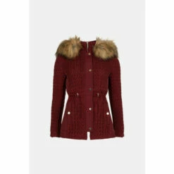 Coupon 😀 KarenMillen Signature Quilt Short Faux Fur Trim 🧥 Coat For Female 🎁 10 Coupon 😀 KarenMillen Signature Quilt Short Faux Fur Trim 🧥 Coat For Female 🎁 -Karen Millen Sales unnamed file 2876