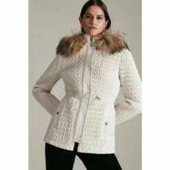 Coupon 😀 KarenMillen Signature Quilt Short Faux Fur Trim 🧥 Coat For Female 🎁 13 Coupon 😀 KarenMillen Signature Quilt Short Faux Fur Trim 🧥 Coat For Female 🎁 -Karen Millen Sales unnamed file 2879