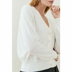 Flash Sale 🔔 KarenMillen Cashmere Blend V Neck Cardigan For Female 👍 -Karen Millen Sales unnamed file 2889