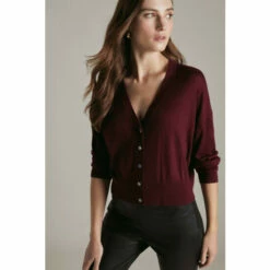 Flash Sale 🔔 KarenMillen Cashmere Blend V Neck Cardigan For Female 👍 -Karen Millen Sales unnamed file 2893