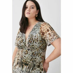 Cheapest ⭐ KarenMillen Plus Size Snake Print Mesh Jersey Midaxi 👗 Dress For Female 😍 -Karen Millen Sales unnamed file 297