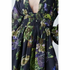 Top 10 😀 KarenMillen Silk Cotton Botanical Floral Woven Maxi 👗 Dress For Female ⌛ -Karen Millen Sales unnamed file 2970