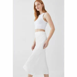 Flash Sale 🔔 KarenMillen Satin Woven 👗 Skirt For Female ⭐ -Karen Millen Sales unnamed file 2989