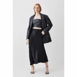 Flash Sale 🔔 KarenMillen Satin Woven 👗 Skirt For Female ⭐ -Karen Millen Sales unnamed file 2991