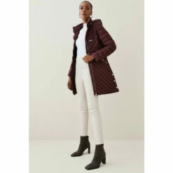Discount 🧨 KarenMillen Down Filled Puffer Packable Midi 🧥 Coat For Female ✔️ -Karen Millen Sales unnamed file 30