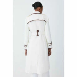 Cheapest 😀 KarenMillen Collar Detail Belted Trench 🧥 Coat For Female ⭐ -Karen Millen Sales unnamed file 3015