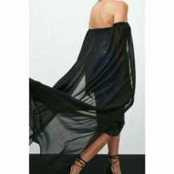 Best Pirce 🧨 KarenMillen Weston Placed Crystal Print Midi Cape 👗 Dress For Female 🧨 -Karen Millen Sales unnamed file 3029