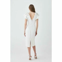 Coupon ✔️ KarenMillen Tall Embellished Stretch Woven Midi 👗 Dress For Female 🔔 -Karen Millen Sales unnamed file 3050